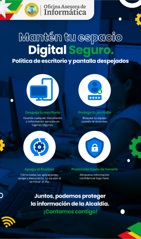 Campana escritorios despejados. 