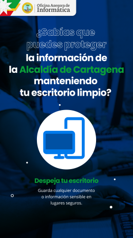 Campana escritorios despejados. 